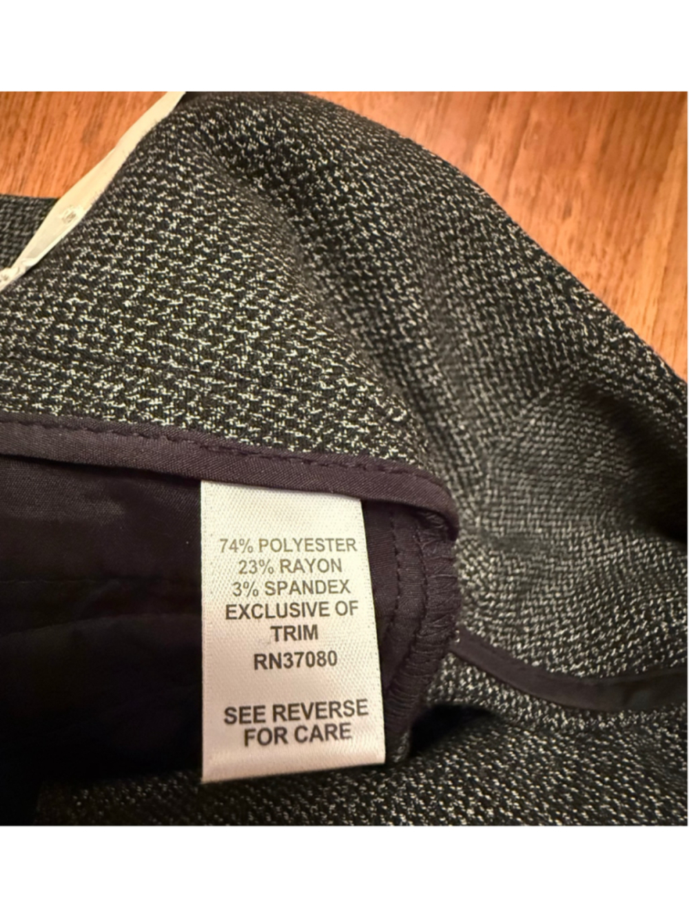 Cato Trousers Size 10 Grey Black Patterned Dress Pants NWT - Picture 11 of 12